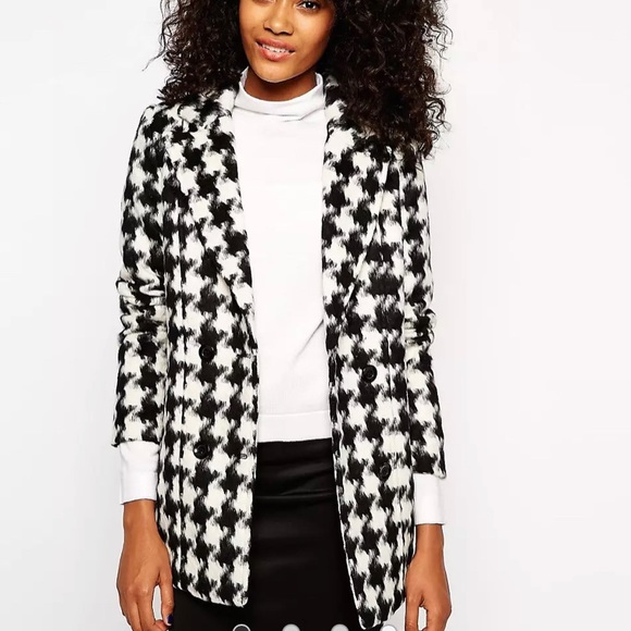 Vero Moda Blurred Houndstooth Jacket (Like New) - Picture 3 of 7